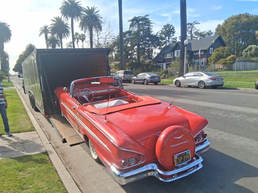 1958 Impala — Los Angeles delivery
