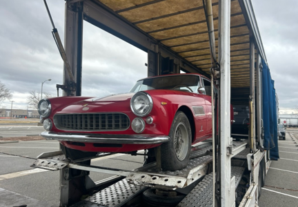 Classic Ferrari — soft-side enclosed carrier transport